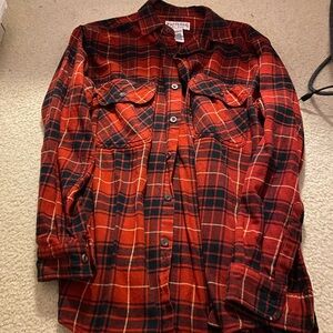 Fortmann Red Plaid Flannel Shirt